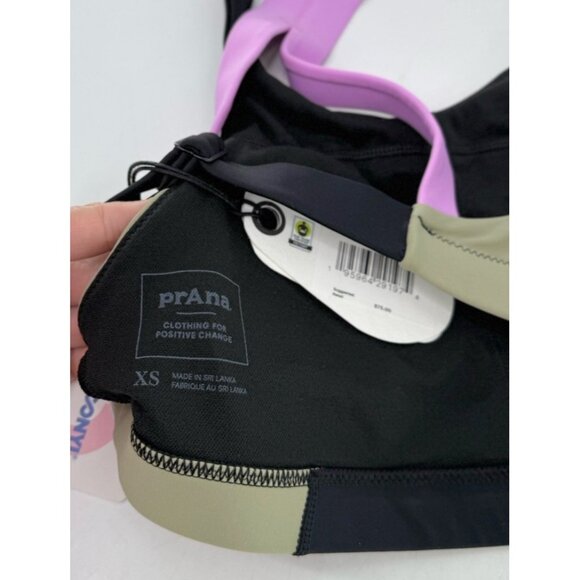 NWT prAna Baja Bound Swim Top Tankini Color Block‎ Bikini Top Sustainable XS - Picture 4 of 6